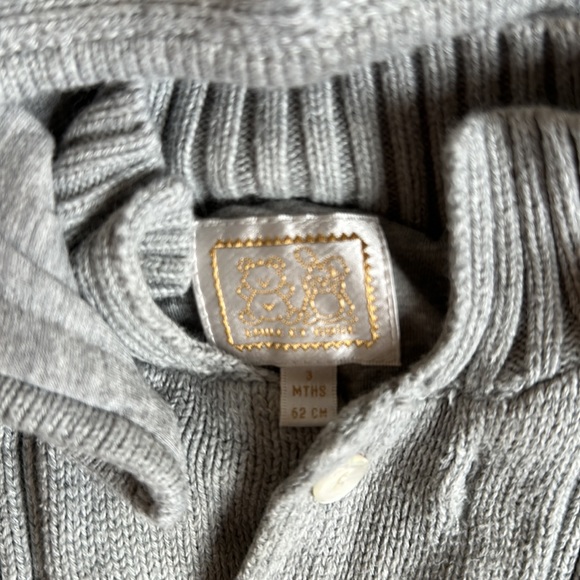 Grey hooded sweater,  Infants - Picture 2 of 2